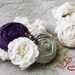 Wedding Garter Set- Purple and Sage