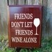 Wine Alone - Brown and Beige
