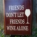Wine Alone - Brown and Beige