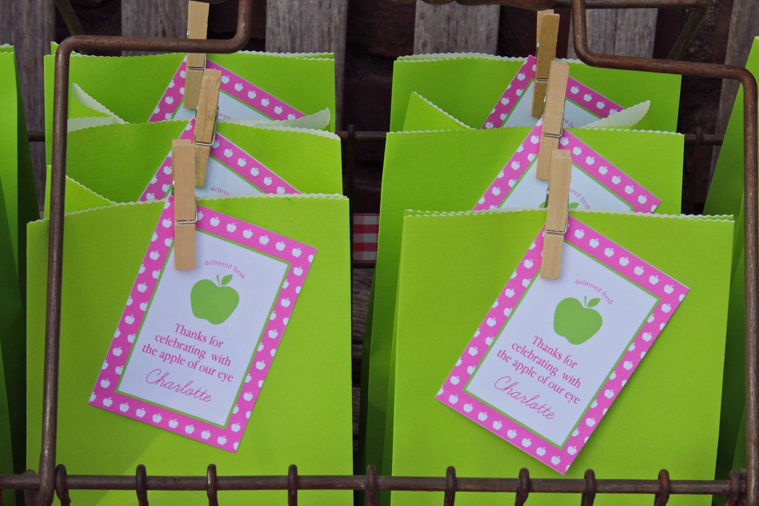 Printable Thank You Tags- Apple of My Eye Party by Bloom Il_170x135