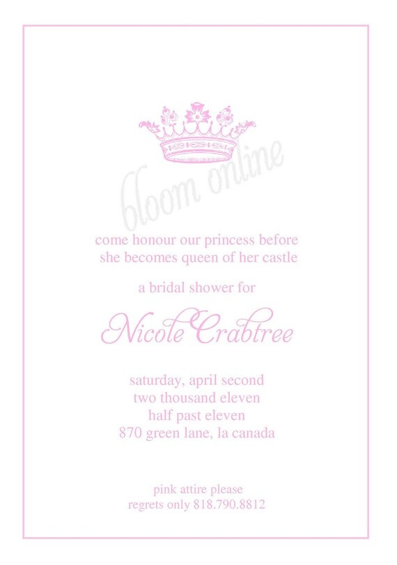Printable Invitations- Princess Party by Bloom Il_570xn