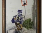 SALE) Original Painting / NEIGHBORHOOD CREEP Sidewalk Sighting