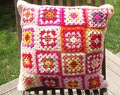 CITRUSY / FRUITY Granny Square Cushion Cover - Custom made