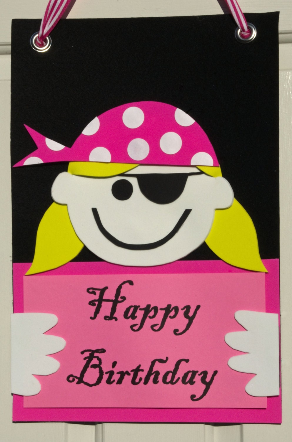 Pirate Girl Party Wall/Door Sign Il_570xn