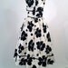 Reproduction 1950s Dress, Classic Black and White with Rick Rack