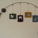 Fishing Pole Picture Frame - Metal Brown - 4 Frames