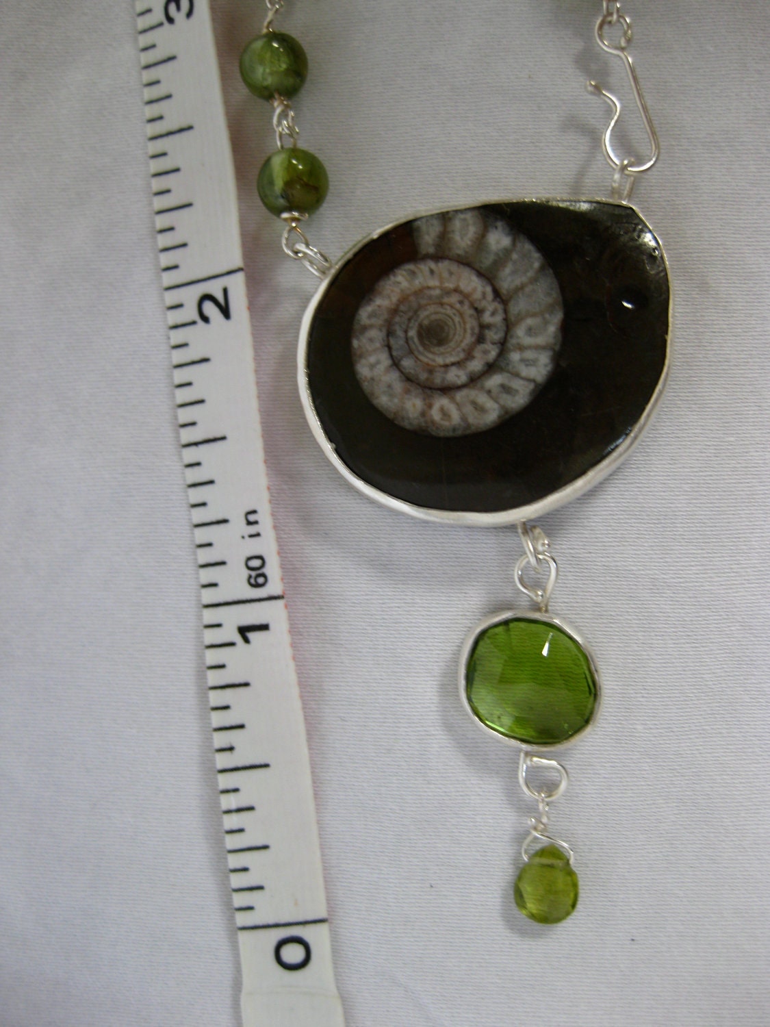 Ammonite & Peridot Talisman Necklace