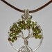Golden Apple Tree of Life Pendant
