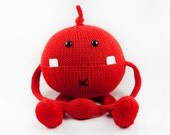 Hand Knit Stuffed Monster: Presley the Amigurumi Monster