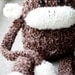 Knit Monkey Stuffed Animal Toy: Jerry the Fluffy Amigurumi Monkey