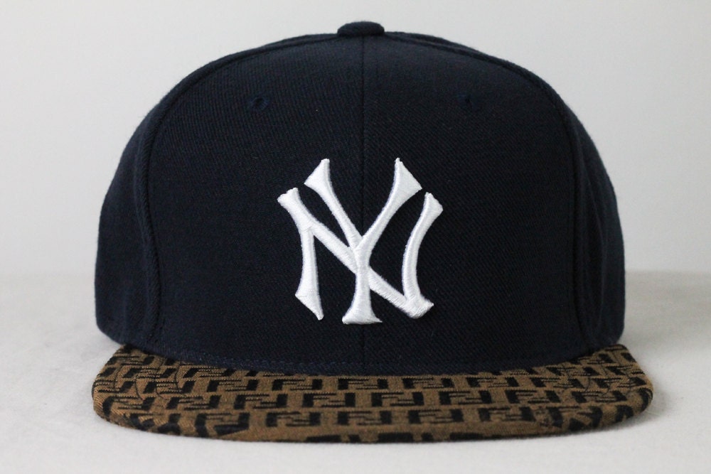 Fendi New York Yankees Strapback -- Custom Made Hat
