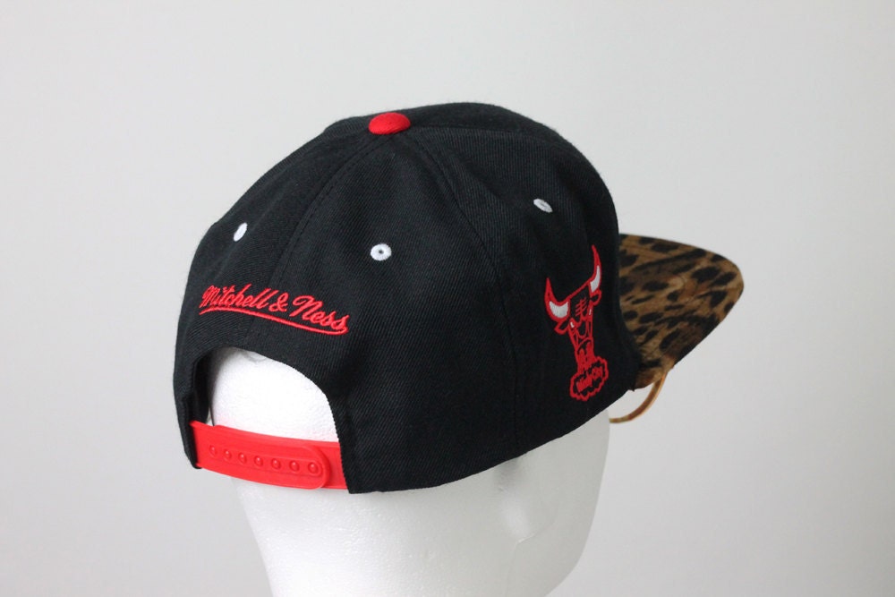 Custom Chicago Bulls Snapback -- Cheetah Print Bill