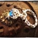 The Eglantine Ring of Naamah...OOAK Handmade Sterling Silver and Blue-Flash Labradorite Ring of Legend