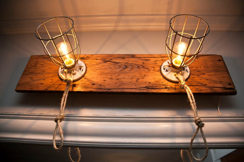 Rough South Home Sconce - Wormy Chestnut