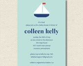 Sailboat Baby Shower Invitations - Set of 25