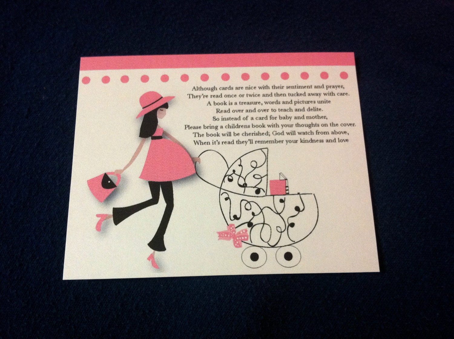 Poem for a Baby Shower to Bring a Book Instead of a Card