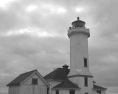 Lighthouse in a Storm  - 8 X 10 Dry Mounted Print