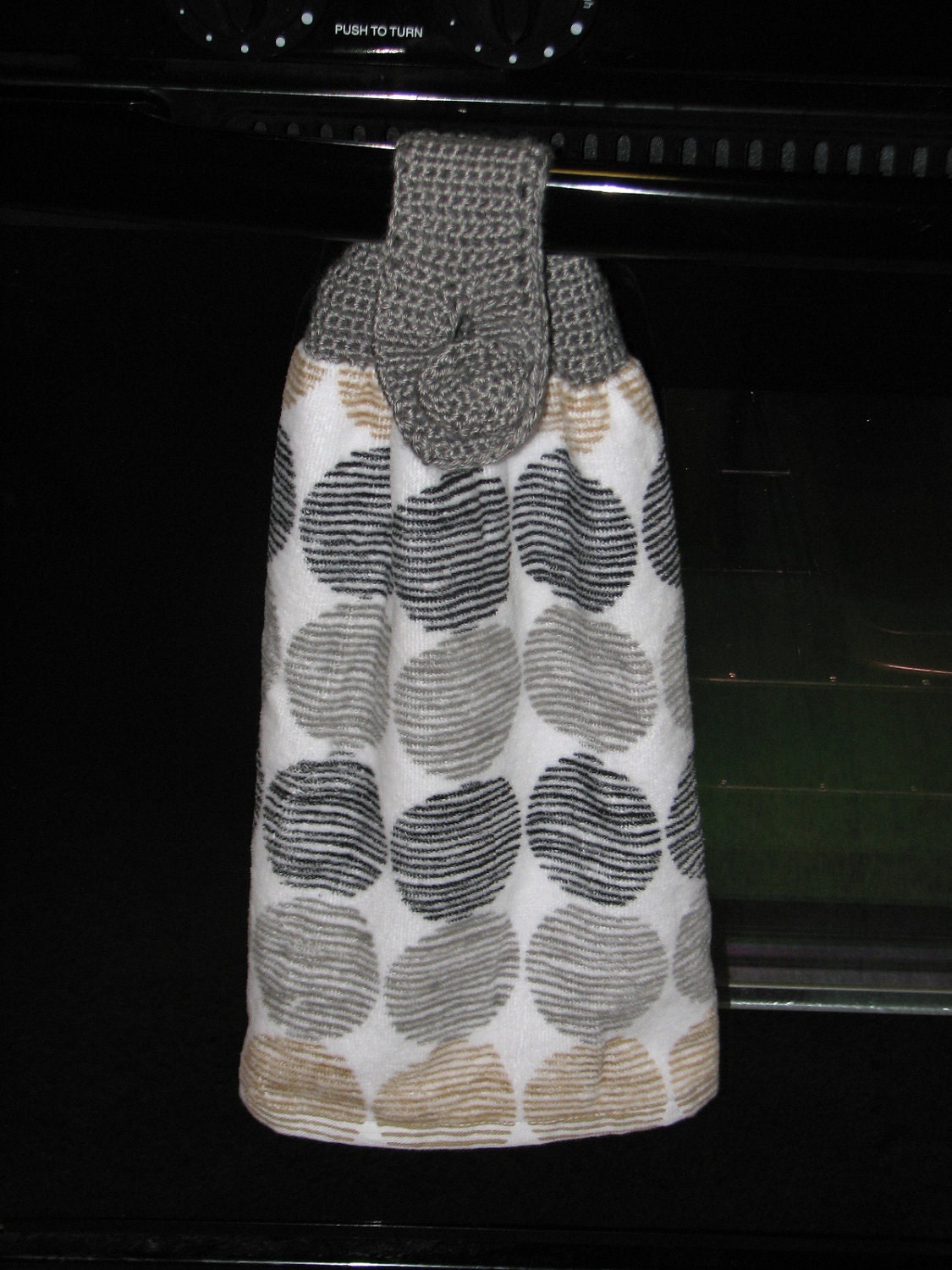 Special listing for Kelly Bidon Hanging Kitchen Towel set of a two (dotted)
