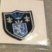 Royal Insignia Fabric Patch Crest Embroidered patch fleur des lis lion crown monarch NOS iron on patch deadstock destash FREE Ship retro