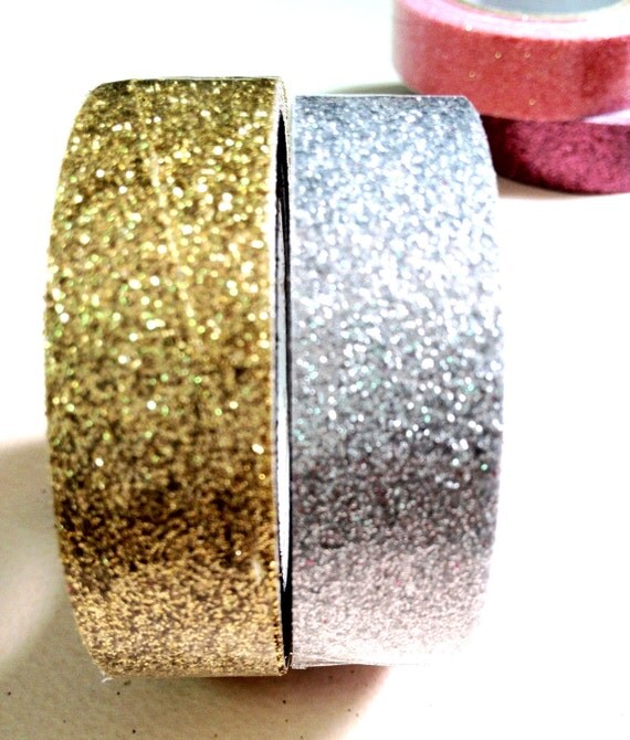 Silver Glitter Tape