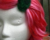 Green Feather Hair Clip