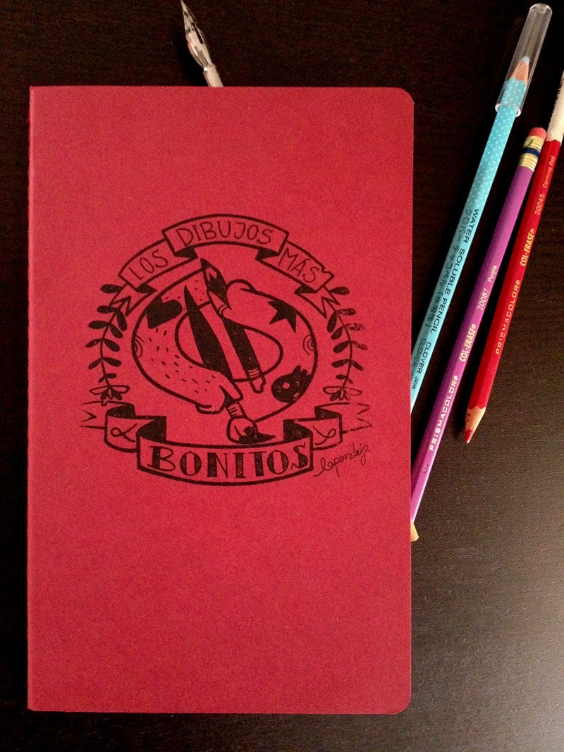 Pack de 2 libretas de color rojo "Los Dibujos Más Bonitos"