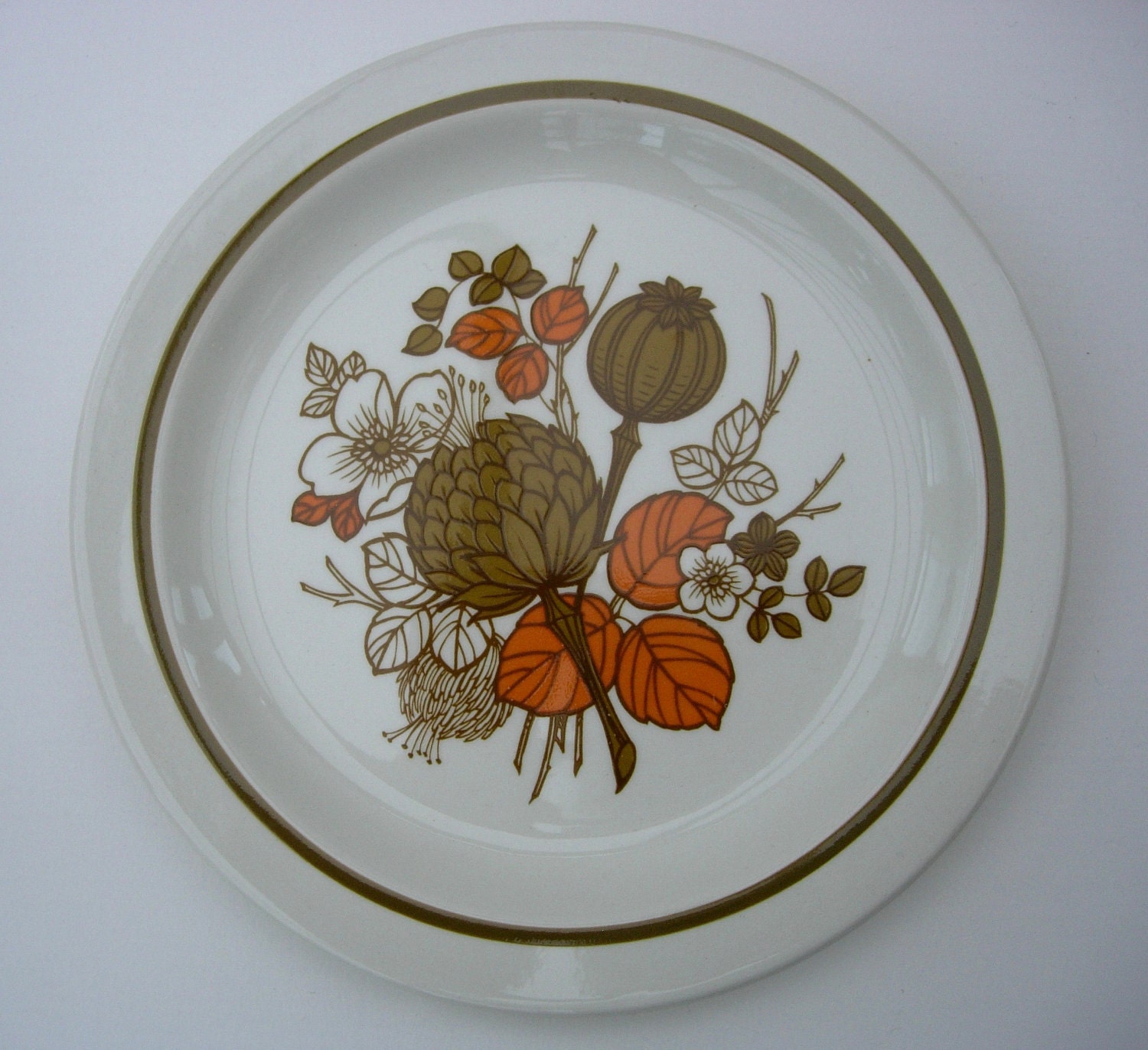 Retro Midcentury Midwinter Countryside Floral Side Plate 6 available