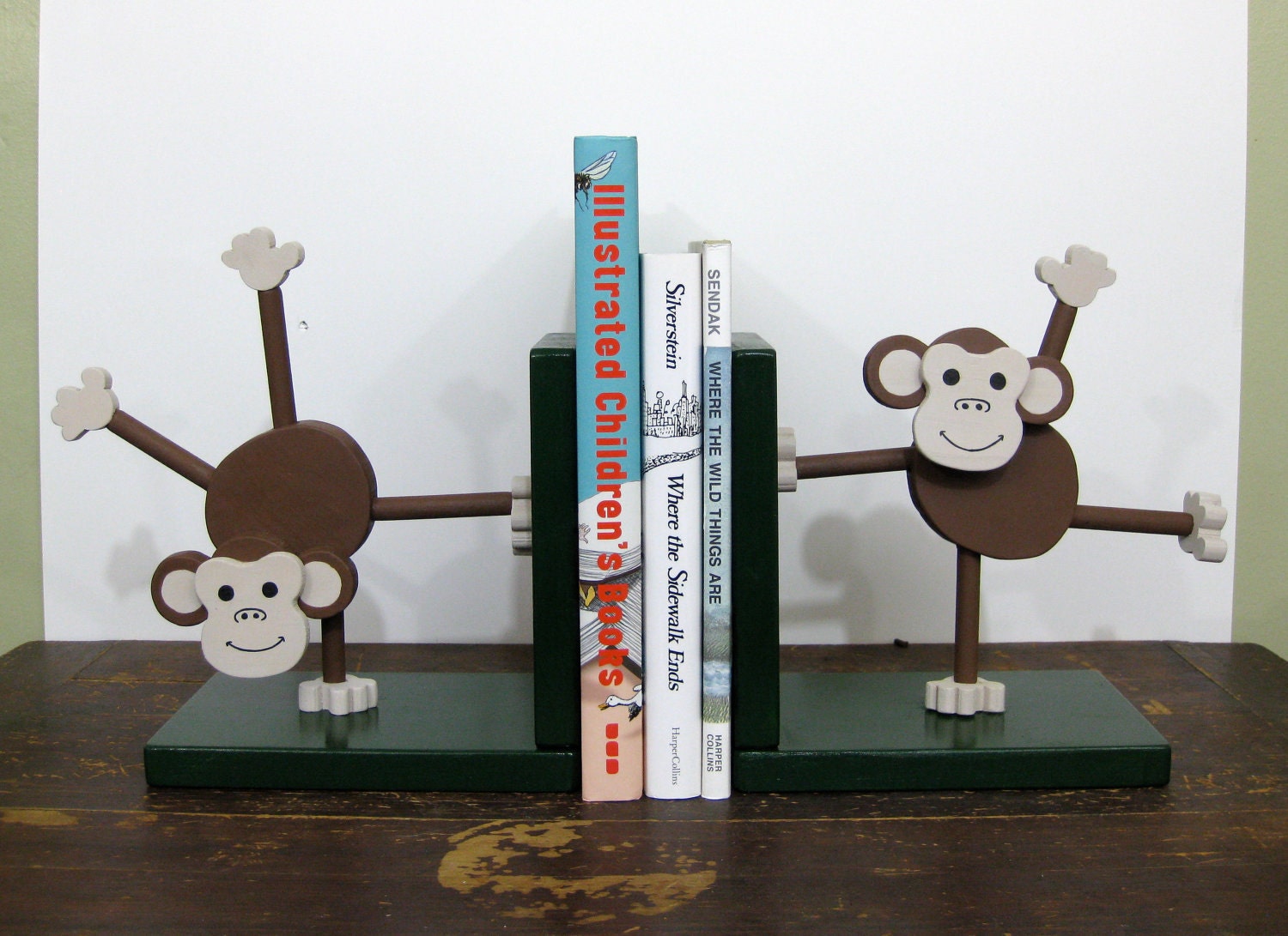 Silly Monkey bookends