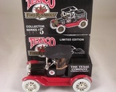 1918 Ford Runabout Die Cast Texaco no 5 Bank /  1988 Vintage /  MIB