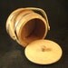 SALE Basketville Firkin Bucket Basket with Lid Vintage Putney Vermont