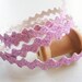 5yd lilac Glitter Ric Rac Trim -1/4" width