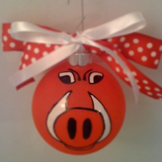 arkansas razorback ornaments by jcash1 on etsy arkansas razorback ornaments by jcash1 on etsy