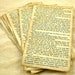 Vintage Inspired Book Pages, Scrapbooking, Wrapping Label, 10, Anne of Green Gables, Romeo and Juliet, Pride and Prejudice, 1 Corinthians 13