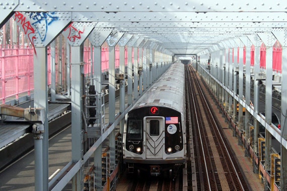 Trains, Subway, Bridges, Williamsburg Bridge, Brooklyn, NY