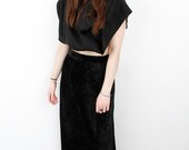 Vintage Velvet Maxi Skirt