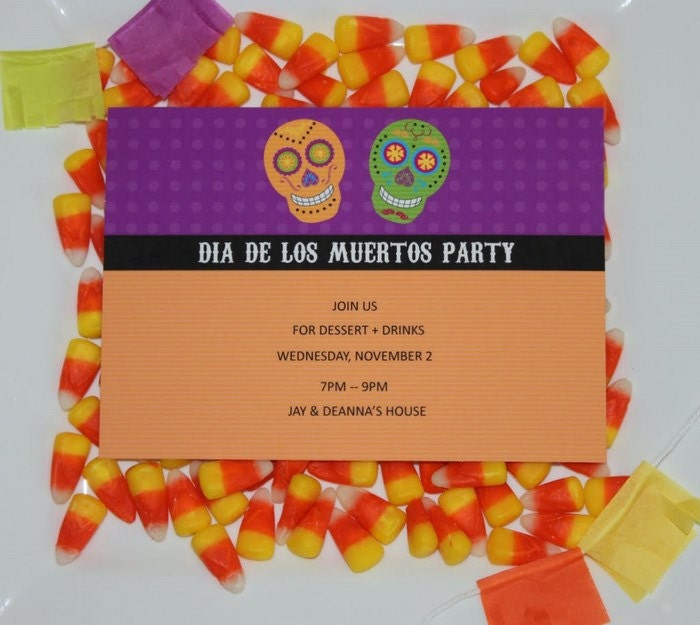 PRINTABLE PARTY COLLECTION -- Dia de los Muertos / Halloween Party Collection -- Mirabelle Creations Il_570xn