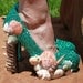 Turqouise Glitter and Seashell Mermaid Pump