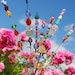 Beaded Blossoms -- Garden Bead Art -  Wire Suncatcher Sculptures - Beaded Flowers