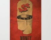 Money Is A Root of All Evil Typography Poster Art Prints