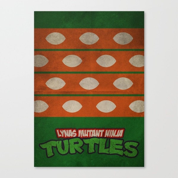 LYNAS Mutant Ninja Turtles I Minimalist Poster