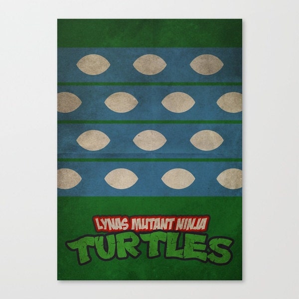 LYNAS Mutant Ninja Turtles II Minimalist Poster