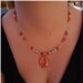Fire Opal Illusion Necklace