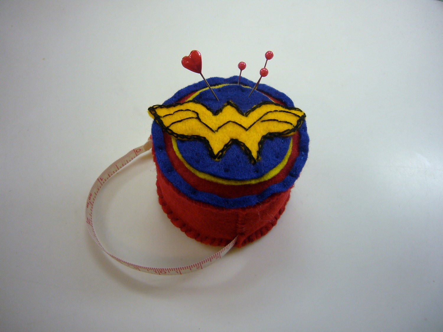 I Love Wonder Woman Pin Cushion