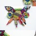 Handmade bib statement colorful necklace OOAK