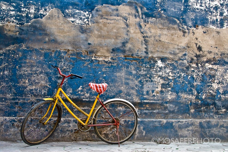 Old yellow bike Fine Art Print Photography 12x18 20x30