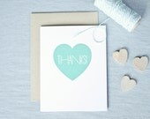 thanks with all my heart // thank you card