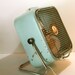 Vintage Portable Box Fan by Windsor Aqua Teal Turquoise Chippy Shabby Fabulous