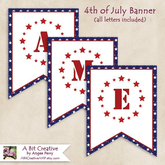 Graphic Design - Patriotic - 4th of July - Independence Day Party - Address Labels - DIY Printable