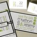 Modern Block Unique Custom Wedding Layered Invitation Suite