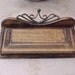 Charming Little Wooden Flip Top Box with Iron Trim at the Top